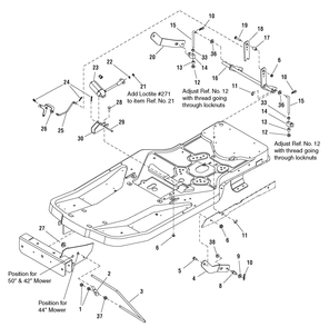 Lift Group Diagram and Parts List for 107289860-7800513,ZTS6000 2009 Briggs and Stratton Lawn Tractor Accessories